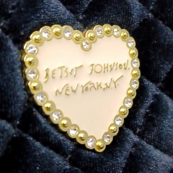 Betsey Johnson Velvet Heart Studded Mini Backpack (NWOT) - Picture 5 of 10